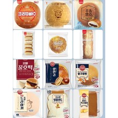 삼립빵랜덤 롯데빵모음 삼립빵 인기제품 모음12봉 (한박스) [정품], 100g, 12개