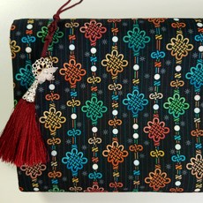 [자체 제작] 매듭 나염 전통 문양 원단 대폭 DTP, 1개, 혼합색상