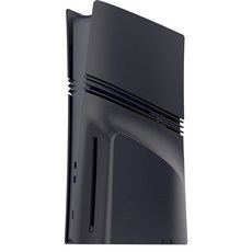 PS5 Pro 디스크 버전용 블랙 페이스플레이트 케이스 커버 프리미엄 플라스틱 게임 액세서리, 검은색