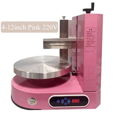 자동 케이크 크림 스프레더 전기 기계 코팅 필링 스무딩 빵 케이크 장식 도구, 03 미국, 06 4-12inch Pink 220V