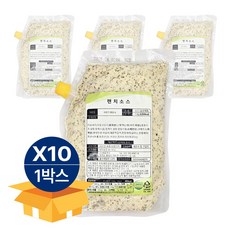 바로푸드 렌치소스 샐러드드레싱 1kg, 10개