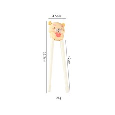 304不鏽鋼卡通兒童餐具家用餵養勺 寶寶輔食餐具練習筷子勺子叉子, 1個, 1個, 兒童練習筷(小浣熊)單雙裝