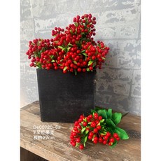 紅果實 聖誕節 花材 攝影擺飾, 1個