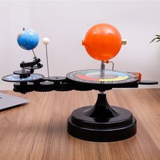 자전 공전 궤도 교육 달 교보재 지구 과학 모형 태양계 모델 학교 지구과학 운동, 1. 수동 트리플 돔