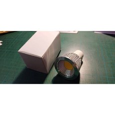 GU10燈泡 110V 220V 5W 3000K COB 鋁材散熱, 1個, 黃光 GU10