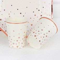 파티컵 트윙클스타 로즈골드 6개입