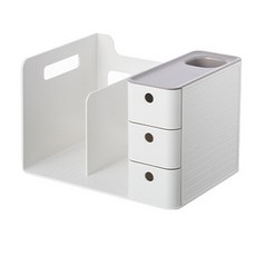 머츠샵 미니 간이 서랍 책상책꽂이 3color, 2. 토미 책상책꽂이_그레이, 그레이, 1단