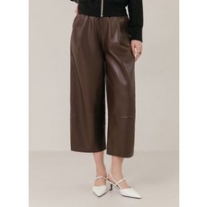 막스까르띠지오 절개 포인트 페이크 레더 벌룬 팬츠 392295