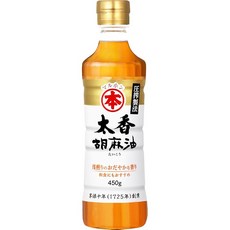 공식 마루혼 타향 참기름 450g 펫 참기름 다케모토유지 로스팅 압착 방식 연한 입구 타입 식물성 유지