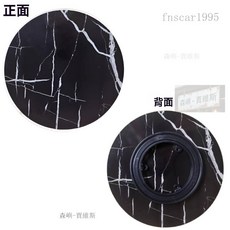 森嶼-賈維斯 實木圓形旋轉底盤 360度展示轉盤, 仿黑大理石色,20釐米直徑