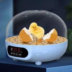 스마트 병아리 부화기 자동 온도제어 온도조절 인큐베이터 부화 가정용 소형 메추리 미니 닭 알 계란 지능형, 1세트