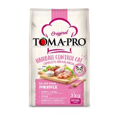 TOMA-PRO 貓咪毛球控制全齡配方乾糧, 3kg, 1包, 雞肉 + 米飯