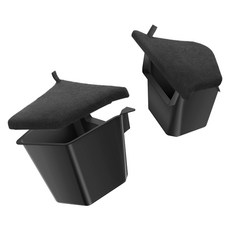 YZ 테슬라 트렁크 사이드 수납함 보관함 악세사리, 모델Y 주니퍼(25-26), 플록+TPE, 블랙