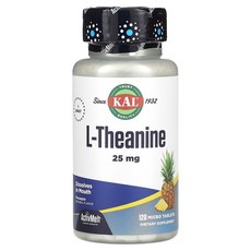 칼 엘테아닌 L 테아닌 L-Theanine L-테아닌 파인애플 드림 25mg 타블렛120개, 120g, 1개, 120정