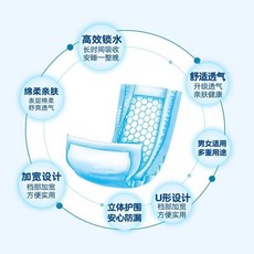 賣場新品限時特價 100片成人紙尿片老人男女專用尿片老人尿片一次性成人尿片老年人尿不濕尿佈紙尿佈成人用品隔尿, 1個, 【尿片隨機發】 貳片