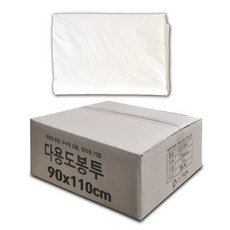 평판비닐봉투 ( 90x110 / 100리터 ) 300장 (흰/검/청), 흰색, 1개