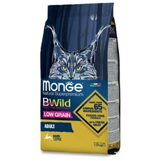 Monge 瑪恩吉 BWild Low Grain 成貓兔肉配方貓糧, 1個, 瑪恩吉 真野低穀成貓(兔肉)1.5kg, 1.5kg, 兔子
