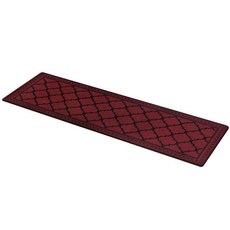 카바펫 모로칸 트렐리스 넌 슬립 듀러블 허니콤 텍스처 패브릭발매트, Burgundy