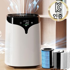 음이온 공기청정기 HEPA13필터 포함 KC인증 초미세먼지 제거 저소음 냄새제거 사무실 거실 원룸 반려동물 소형 청정기, 화이트, PCXH-KJ