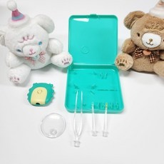 LED 이어픽 꽃게 귀이개세트 휴대용 귀지제거 귀파개 세아마켓, 꽃게오렌지, 1개