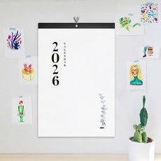 보아스넷 2026 2027 벽걸이 달력 대형 캘린더 감성 인테리어 메모 디자인, 2026 기본, 1개