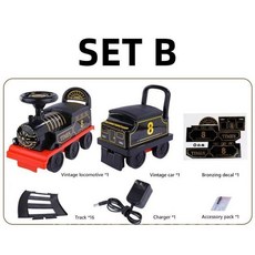 Ride On Train Track Electric Car Child Baby Walker Stroller 1 Year Toys for Toddler, B