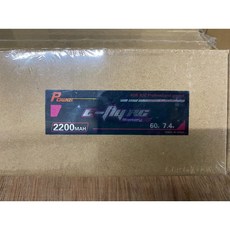 E-FLYRC 2S 60c 7.4V LIPO 電池, 2200mah