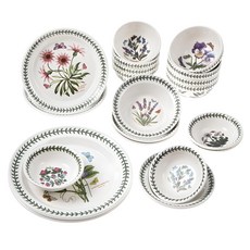 PORTmeIRION 波特玫琳恩 植物園晚餐組 20 件 4 人餐具 20 便士, B, 餐具6種, 1套