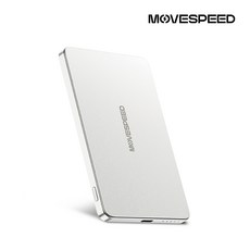 무브스피드 20W 맥세이프 무선 충전 보조배터리 5000mAh W05, 스노우 화이트, 5000GB