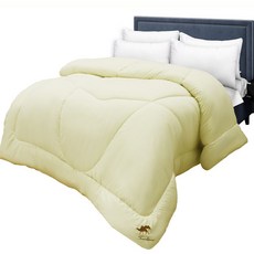 駱駝絨羊毛被 50%駱駝毛+50%羊毛 6x7尺 (183x213cm) 台灣製造, 米