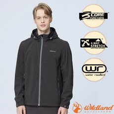 荒野 WildLand 男 輕量彈性三層 防風防潑機能風衣 登山外套 W2906