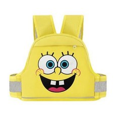 兒童機車安全帶 機車背帶兒童 機車安全背帶 電動車兒童安全背帶 透氣安全防摔綁帶, 海綿寶寶-口袋款