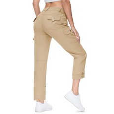 TBMPOY 여성용 하이킹 팬츠 빠른 건조 컨버터블 경량 롤업 카고 포켓 여행 필수품 방수 작업 블루.