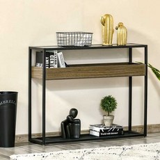 거실 선반 좁은 콘솔 현관 철제 화분대 베란다 다이 랙 진열장 틈새 장식장 티비, 100 x 25 x 80cm