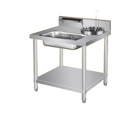 치킨 조리대 테이블 80x70CM 800C형 감자튀김 작업대 닭강정 선반 뚜껑포함, 2. 1000형  100x70 cm