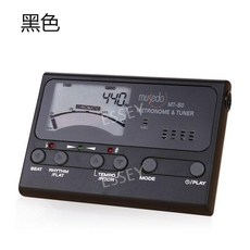 튜너 기타 메트로놈 통용 전기기타 악기 베이스 전자 튜닝기, MT-80 기타 튜너  블랙, 1개