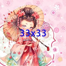 TS JP0013 日本蝶古巴特DIY餐巾紙，蝶谷巴特拼貼藝術紙，多款圖案可選，輕鬆打造獨特風格, 1個, 33x33 大圖