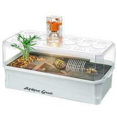 거북이 대형수조 반수생 사육장 수족관 어항, 중형 그린-조명+필터