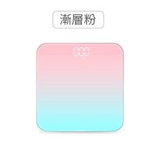 HONG JIN 宏晉 藍牙智能體重計 健康檢測電子秤 APP測量 藍牙電子秤 藍牙體重機, 【粉藍漸層】藍牙體重計, 1個
