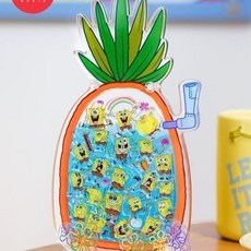 臺灣發貨-TOI圖益海綿寶寶正版拚圖立體亞剋力成人減壓手工玩具海底菠蘿屋, 1個, TOI圖益海綿寶寶正版拼圖立體亞克力成人