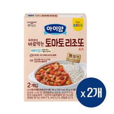 아이얌 바로 먹는 소스, 토마토리조또, 180g, 2개