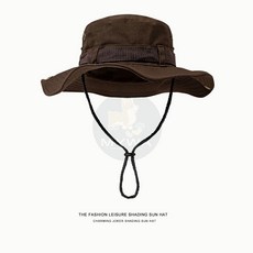 MYWA 遮陽漁夫帽 透氣舒適登山帽 日系風格 男女適用, 升級款棕色