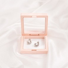 리빙피카 쫀쫀 케이스 주얼리 디피용 7x7, 라이트핑크, 10개