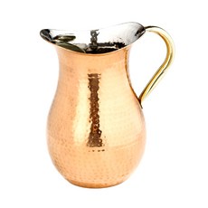 올드더치인터내셔널 데코 해머드 워터 피처, Copper, 2.1L, 1개