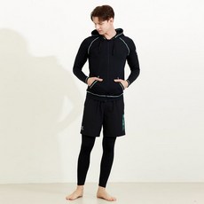 남성인 집업 래쉬가드 비치반바지 워터레깅스 세트 BEM-W915T, L