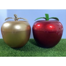 金蘋果糖果盒/蘋果置物盒 新年裝飾 年節必備 糖果盒/餅乾盒, 1個, 紅蘋果