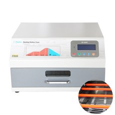 RF 250A 데스크탑 리플로우 오븐 IC 히터 납땜 기계 1600W Pcb 생산을 위한 소형, EU PLUG+220V, 1개