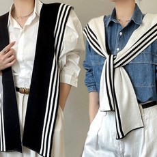 아이엠몽 여성 리버서블 양면 간절기 레이어드 세트 숄