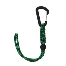 야외 암벽 등반 빠른 하강 후크 카라비너 방지 로프 등산 키링 백팩 캠핑, Color: 4. Green black, 1개