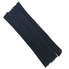 小布的雜貨 DIY毛根扭扭棒 鐵絲毛條 手作材料 黑色 100入, 1個, 毛根 - 黑色100入